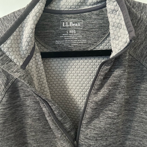 LL Bean classic ladies fleece pullover size large - Picture 3 of 7